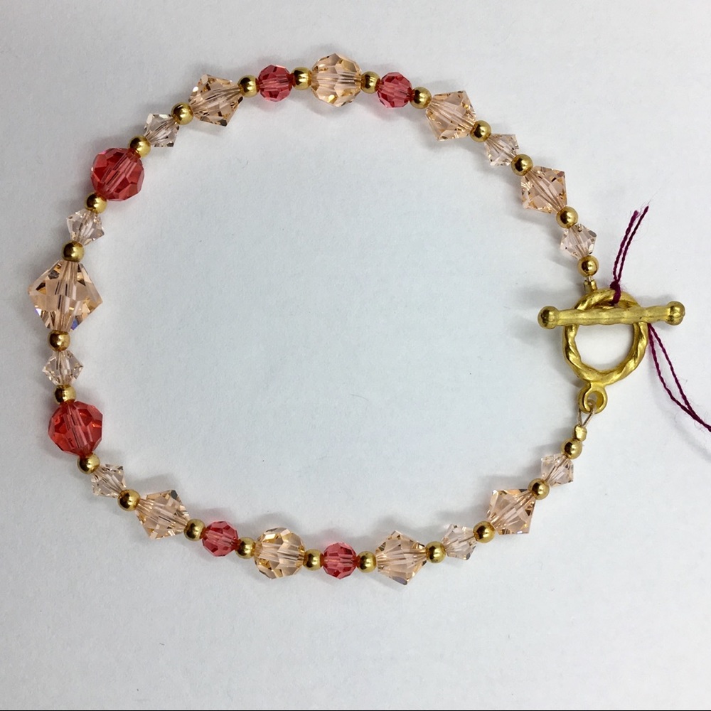 Handmade Swarovski crystal bracelet
